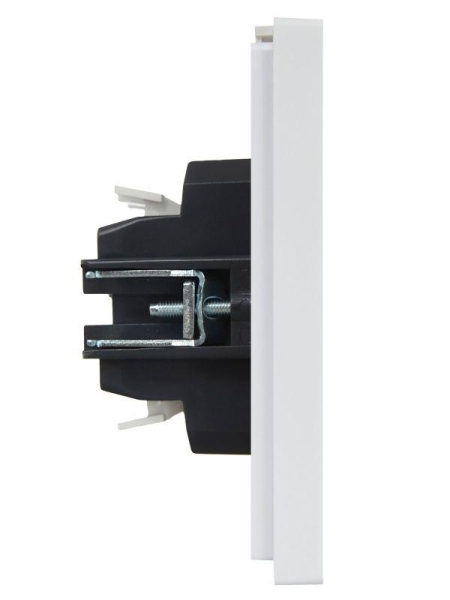 Выключатель проходной 2-кл. СП FORTE&PIANO 10А FP208 с индикацией бел. IEK FP-V22-1-10-1-K01