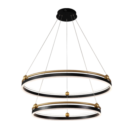 Каскадная люстра Crystal Lux FERNANDO SP123W LED BLACK/GOLD