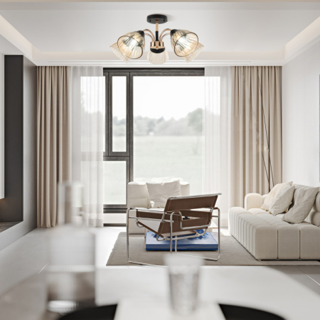 Люстра на штанге Arte Milano 320119/5 FG+BK