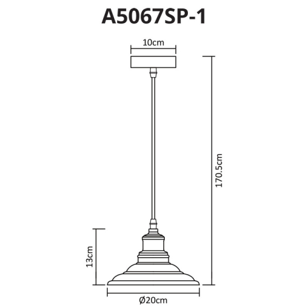 Подвесной светильник ARTE Lamp A5067SP-1WH