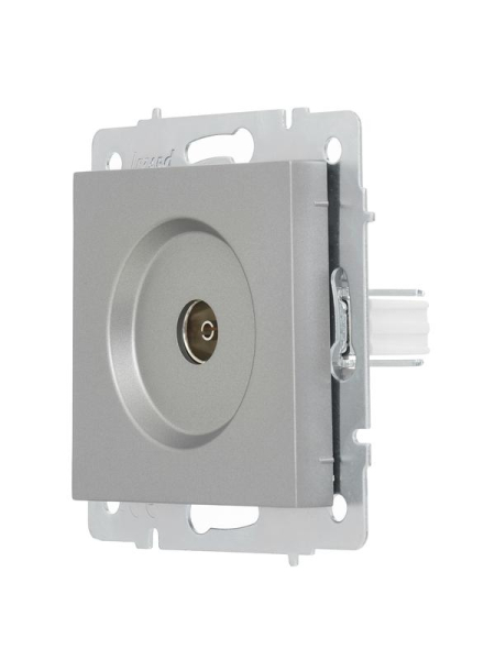 Розетка телевизионная проходная TV 1-м СП Vesna механизм платина LEZARD 742-3588-129