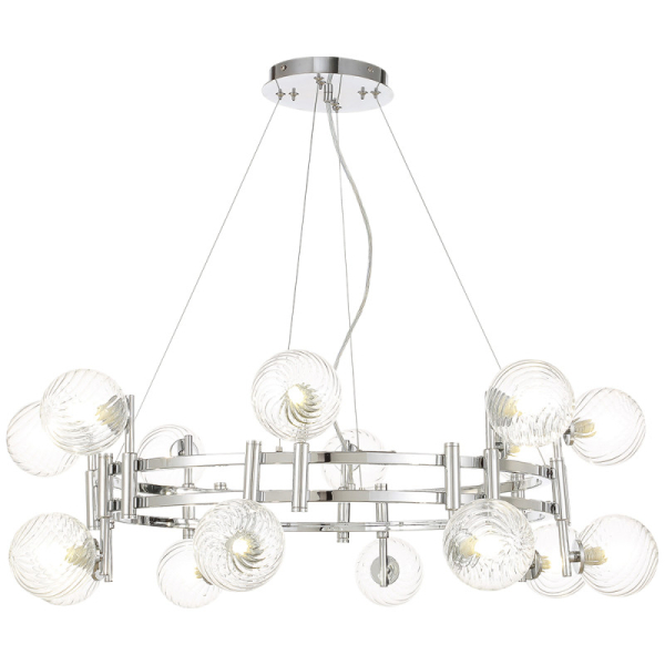 Подвесная люстра Crystal Lux LUXURY SP16 CHROME