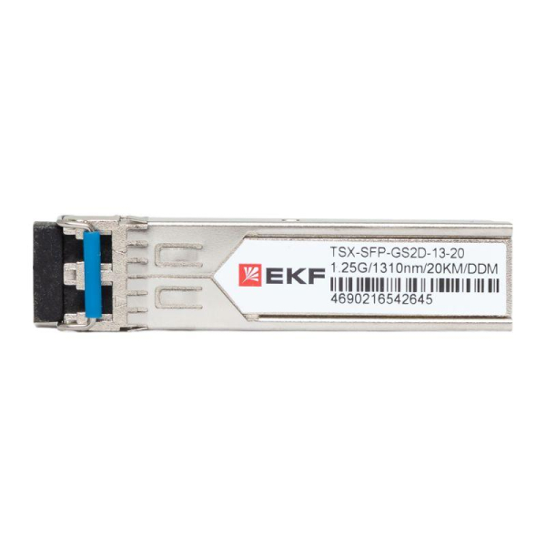 Модуль SFP 1.25Гб двойн. одномодовое оптоволокно 1310нм дальность 20км TSX EKF TSX-SFP-GS2D-13-20