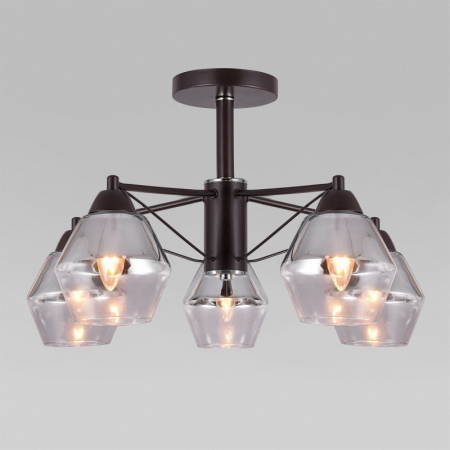 Люстра на штанге Eurosvet 70135/5 кофе