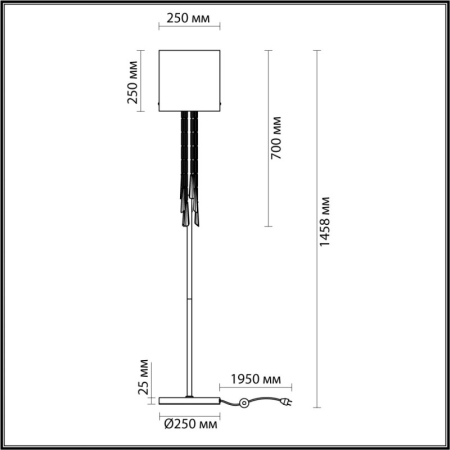 Торшер Odeon Light 4890/1F