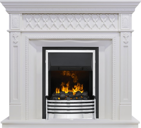 Dimplex Каминокомплект Alexandria - Белый дуб с очагом Flagstaff