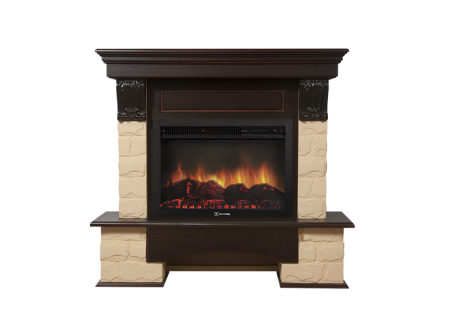 Портал Forte 25S камень бежевый, шпон Темный дуб