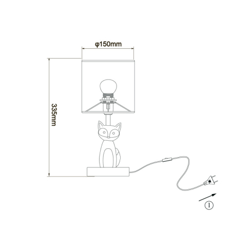 Детская настольная лампа Escada 10166/L Fox