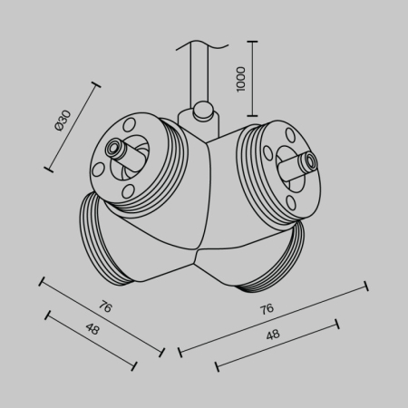 Коннектор Maytoni Technical CA017TX-P-B