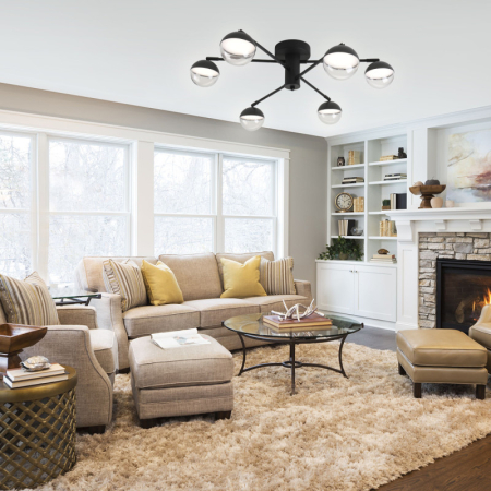 Люстра на штанге Escada 10271/6LED Black