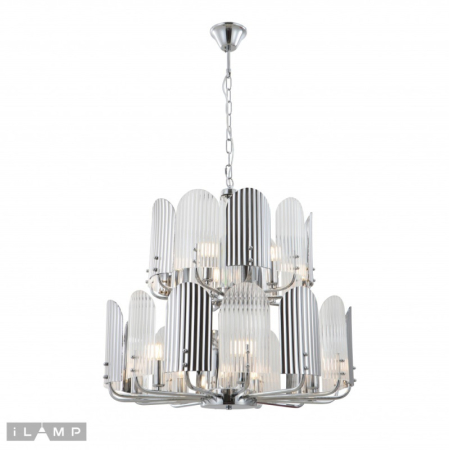 Подвесная люстра iLamp 15571-12 CR+MULT
