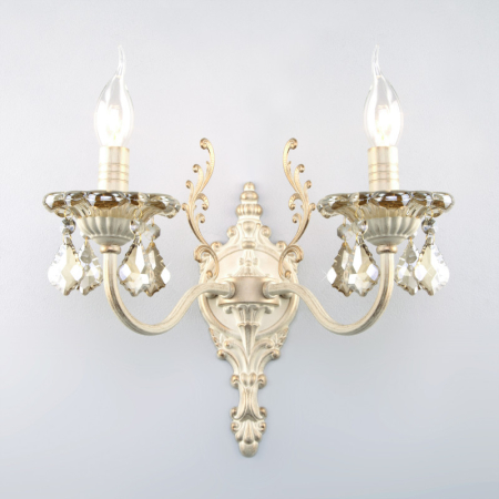 Бра Eurosvet 3281/2 белый с золотом/тонированный хрусталь Strot