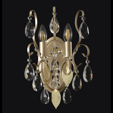 Crystal Lux Бра Crystal Lux ESMIRALDA AP2 GOLD