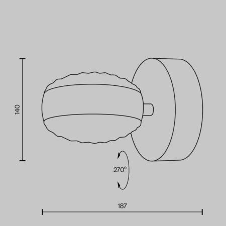 Бра Maytoni MOD299WL-L10BC3K