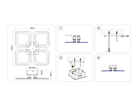 Накладная люстра Ambrella Light FA8947