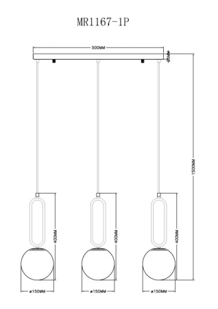 Подвесной светильник MyFar MR1168-3P