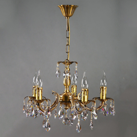 Подвесная люстра AMBIENTE by BRIZZI 2226/5 AB Tear Drop