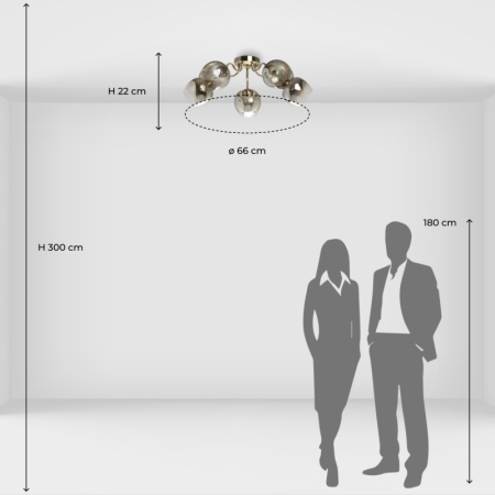 Накладная люстра DeMarkt 324018105