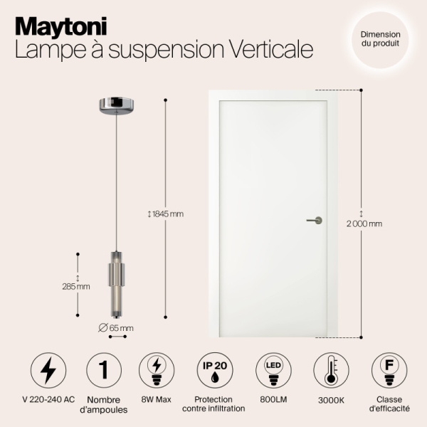 Подвесной светильник Maytoni MOD308PL-L9CH3K