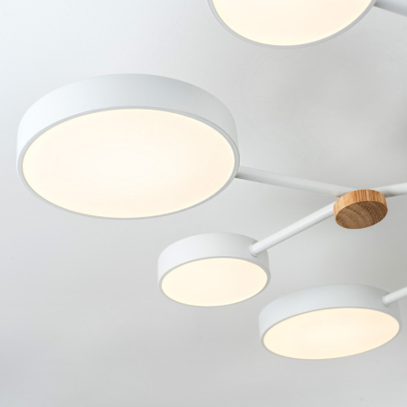 Люстра на штанге LED4U L3201-960 WT