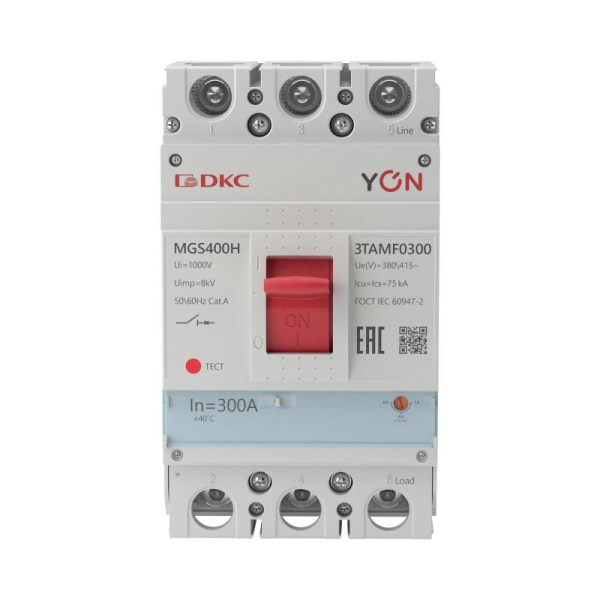 Выключатель автоматический MGS400 3P 240-300A 75kA YON MGS400H-3TAMF0300