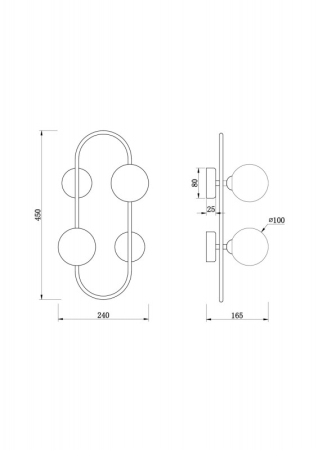 Бра Freya FR5233WL-02BS