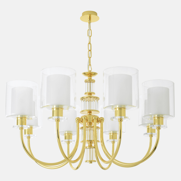 Crystal Lux Люстра Crystal Lux ELENA SP8 GOLD