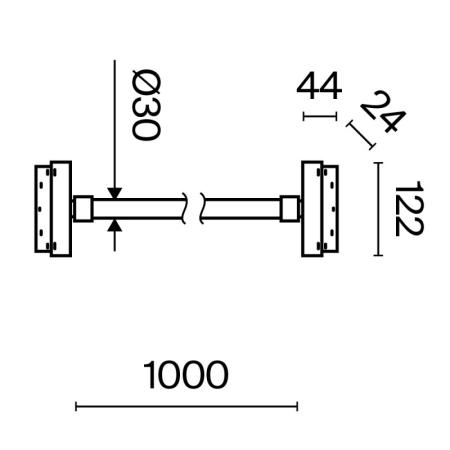 Светильник на шине Maytoni Technical TR101-2-20W3K-B