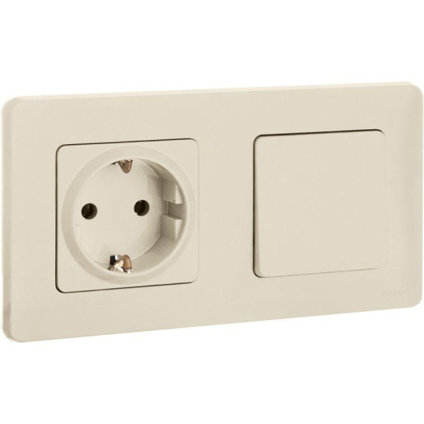 Выключатель 1-кл. Inspiria 10А IP20 250В 10AX механизм сл. кость IEK 673601