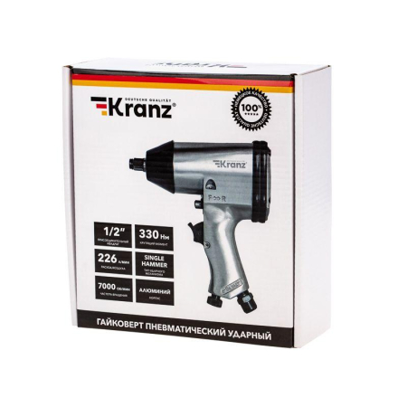 Гайковерт пневматический 1/2", 330 Нм KRANZ