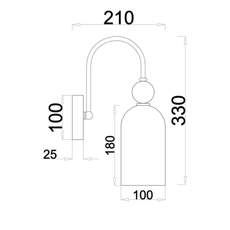 Бра Escada 686/1A Copper