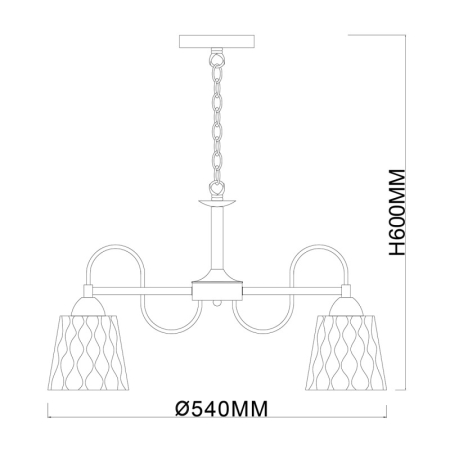 Подвесная люстра Escada 1125/5PL