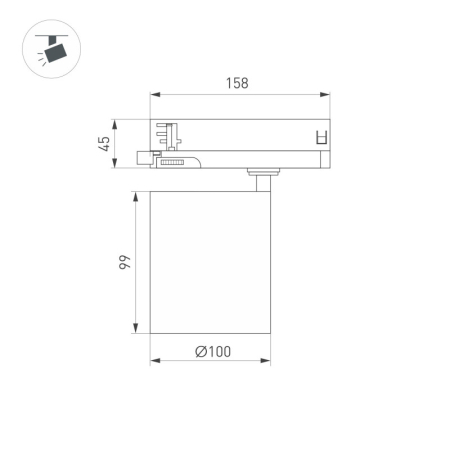 Светильник на шине Arlight 052291