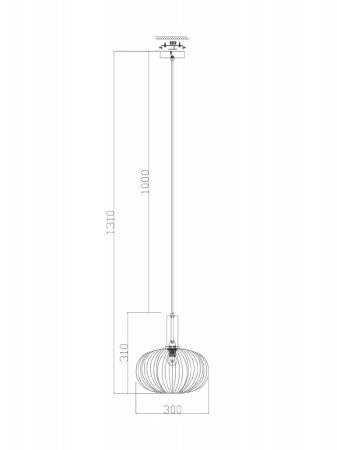 Подвесной светильник Freya FR8012PL-01GN