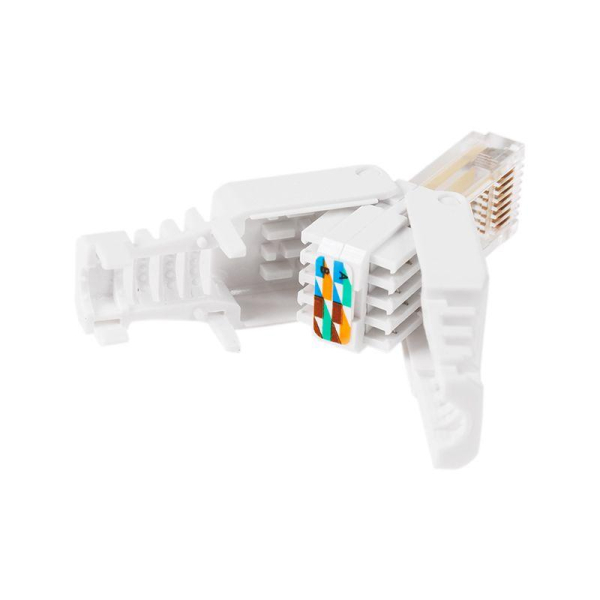 Джек штекер RJ45 8Р8С быстрозажимной ручной Rexant 05-1051