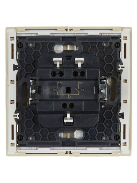 Выключатель 2-кл. СП FORTE&PIANO 10А FP405 ваниль IEK FP-V20-0-10-1-K10