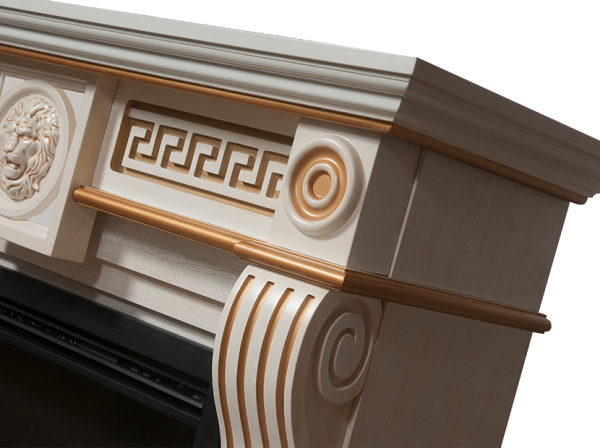 Портал Firelight Vittoriano 30 Белёный дуб с золотой патиной