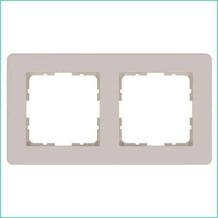 Рамка 2-м G-Flex тауп Jasmart G1102T