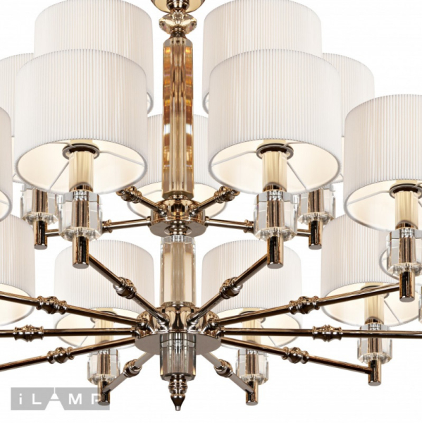 Подвесная люстра iLamp P2404-10+5 Nickel