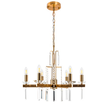 Crystal Lux Люстра Crystal Lux MARRON SP6 BRASS