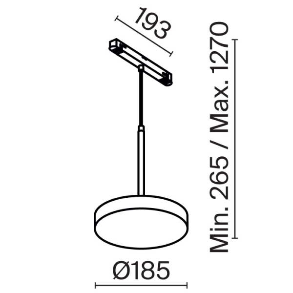 Светильник на шине Maytoni Technical TR123-4-15W-DS-B