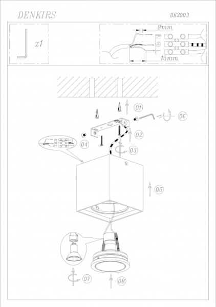 Накладной светильник Denkirs DK2003-WH