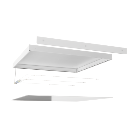 Офис 595x595x40 80Вт 12В 5000К Микропризма