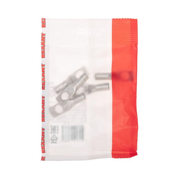 Наконечник медный луженый ТМЛ 10–8–5 (10мм² - Ø8мм) ГОСТ 7386-80 (в упак. 5 шт.) REXANT