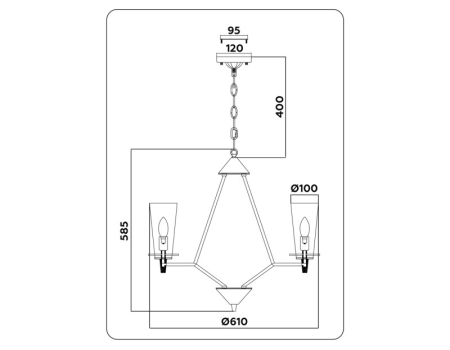 Подвесная люстра Ambrella Light TR3237
