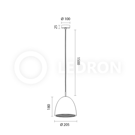 Подвесной светильник LeDron 2601C