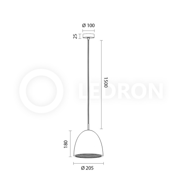 Подвесной светильник LeDron 2601B