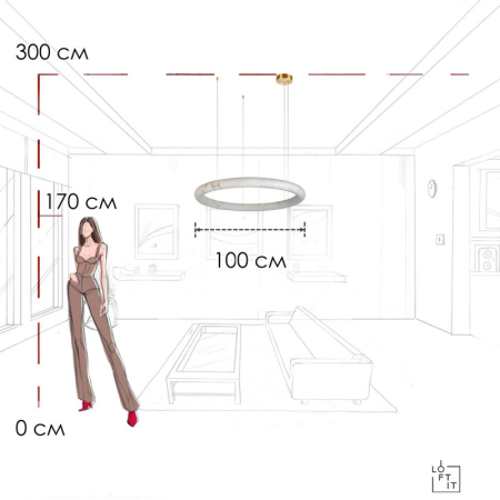 Подвесная люстра LOFT IT 10407/1000