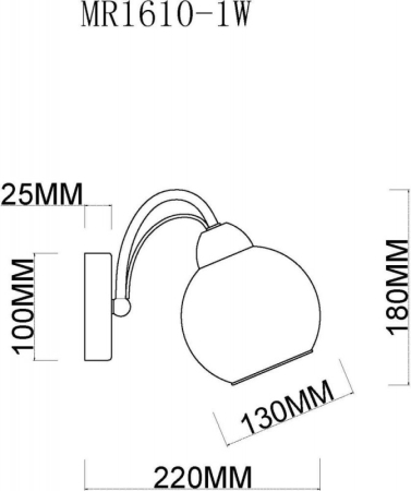 Бра MyFar MR1610-1W