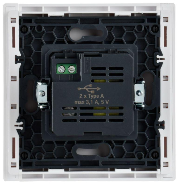 Розетка USB A+A 3.1А FORTE&PIANO FP249 бел. IEK FP-U21-D31-K01